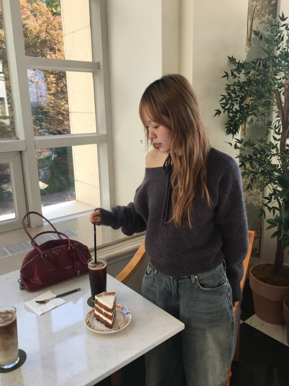 아워캐비넷 언발 니트 상품이미지3