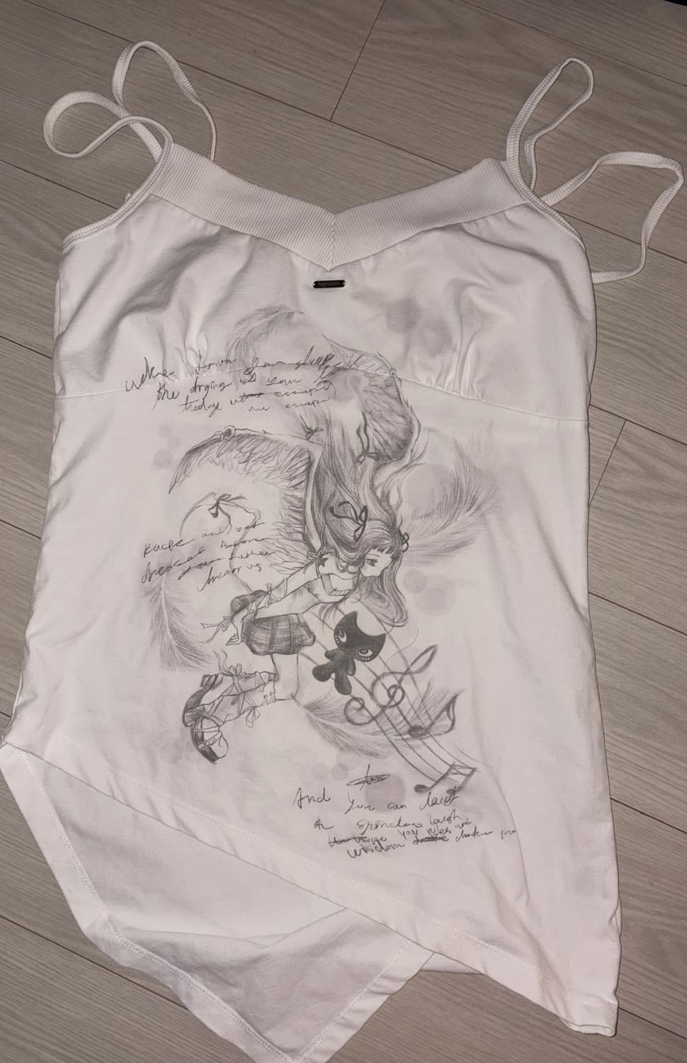 허그유어스킨 hugyourskin 프린트 나시 상품이미지1