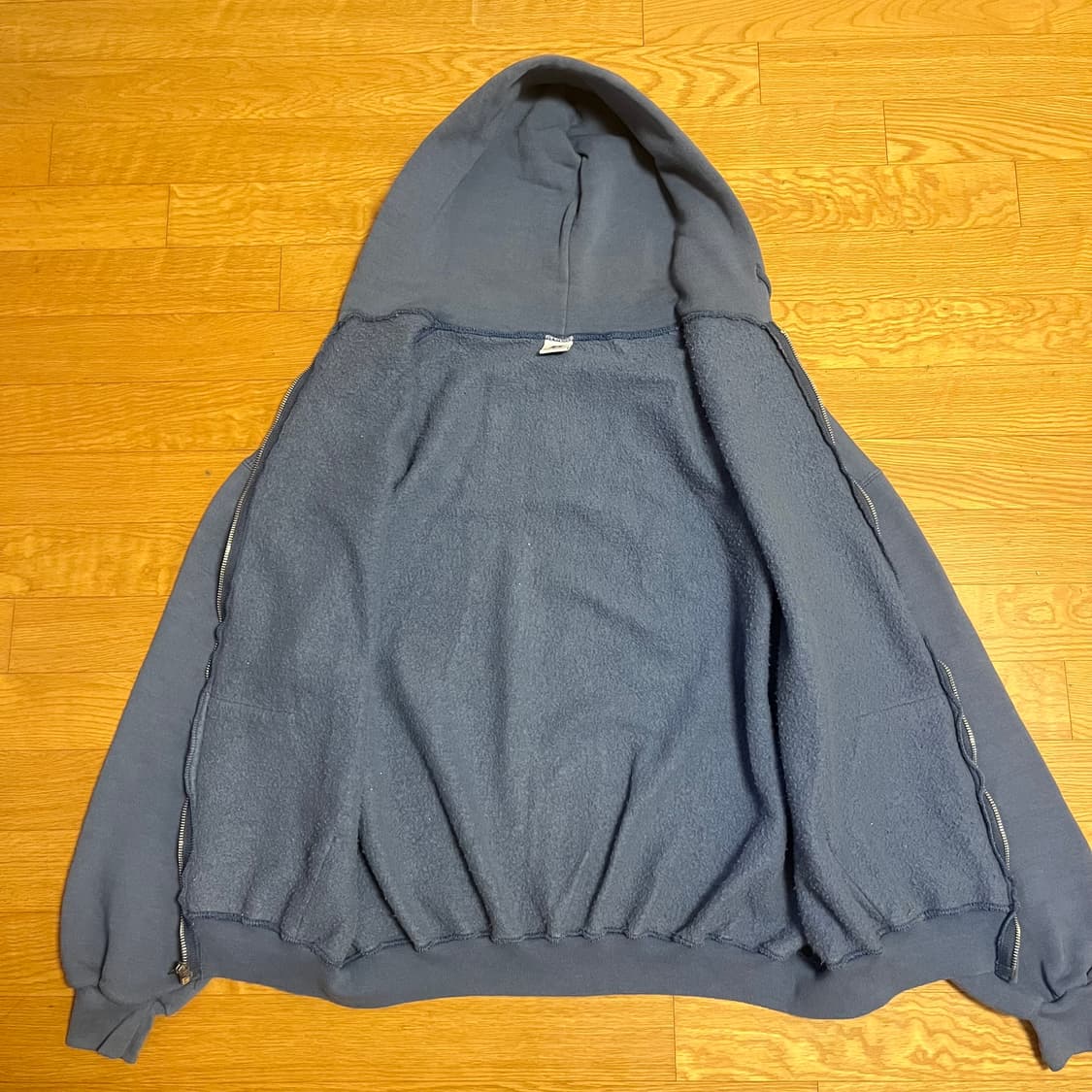 [XL] 00s 빈티지 러셀 후드집업 스카이블루 상품이미지2