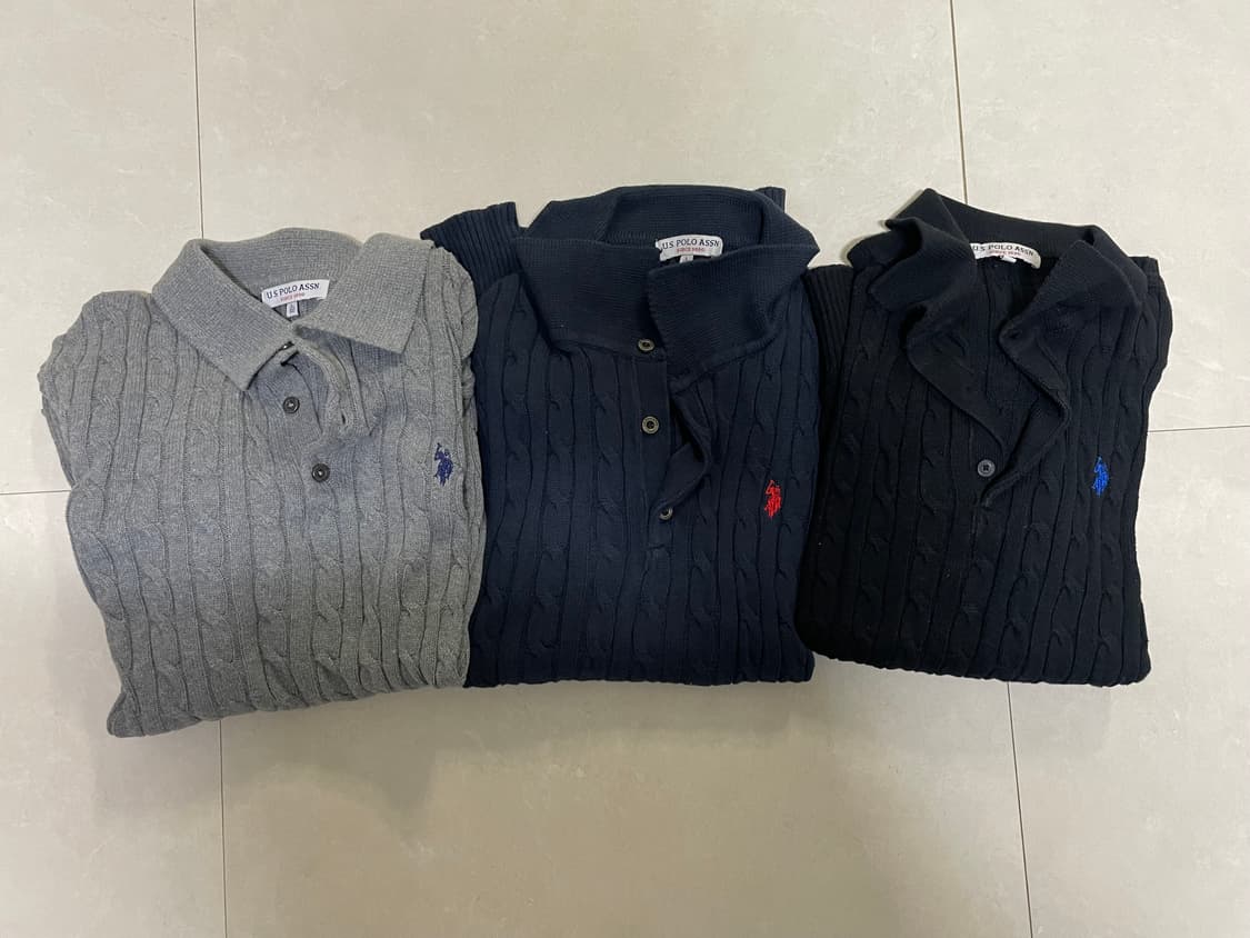 폴로 꽈배기 니트 상품이미지1