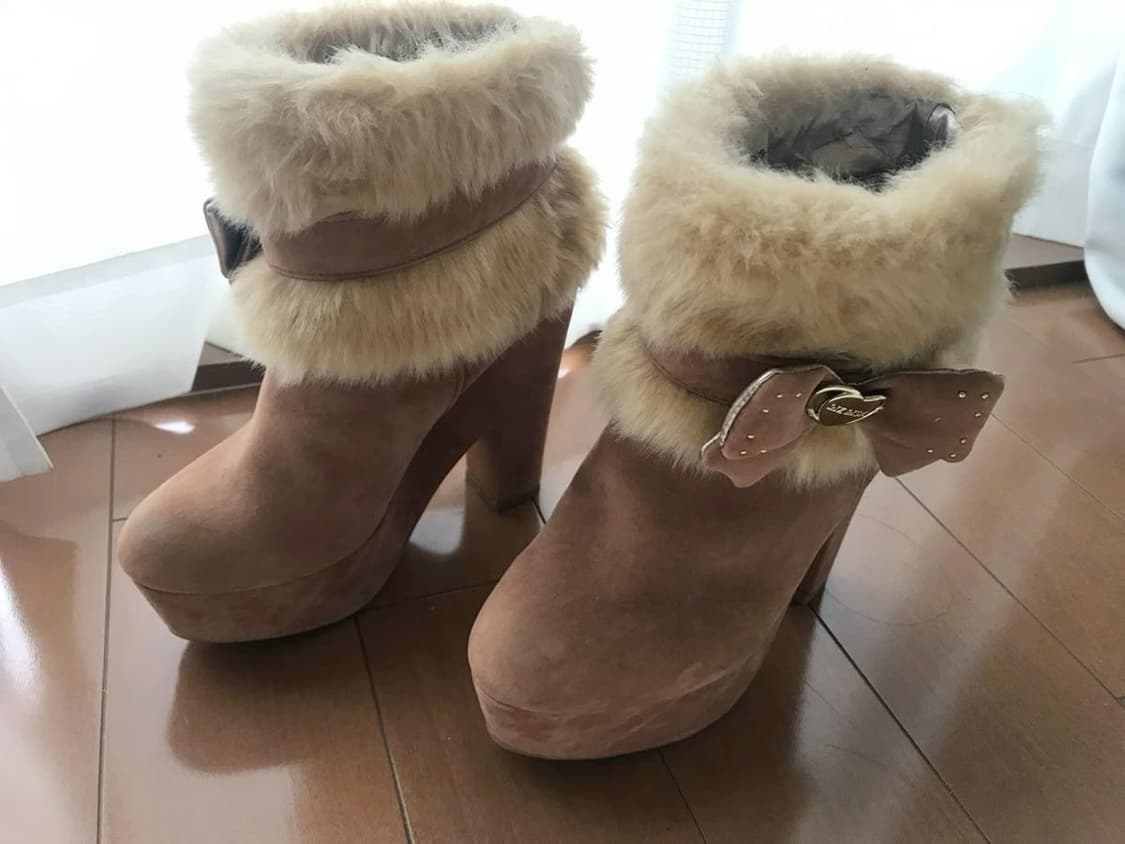 리즈리사 왕리본 부츠 라떼갸루 히메갸루 큐롯 아가일 딸기초코 히메카지 상품이미지1