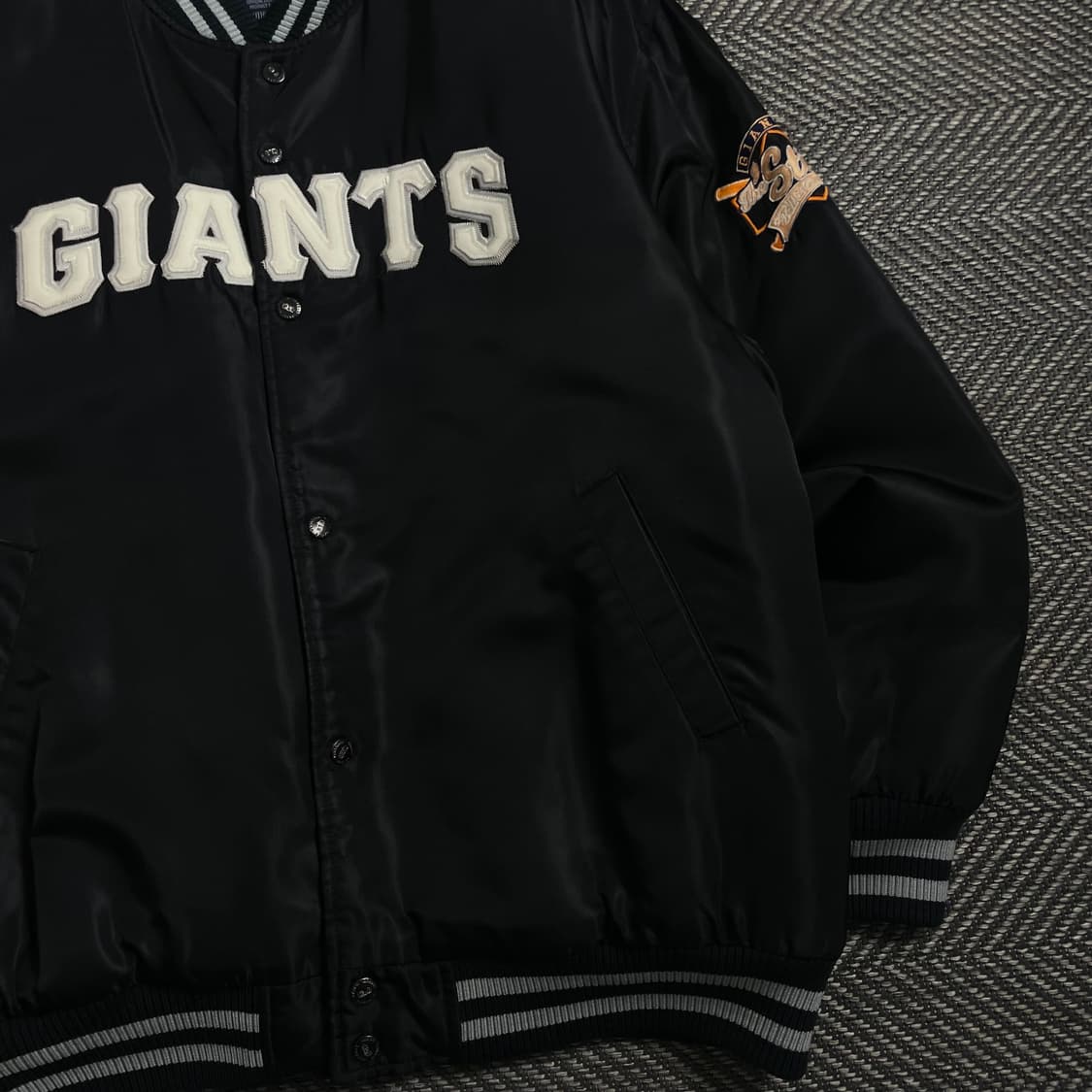 MLB 샌프란시스코 자이언츠 사틴 바시티 자켓 o 4369 상품이미지2