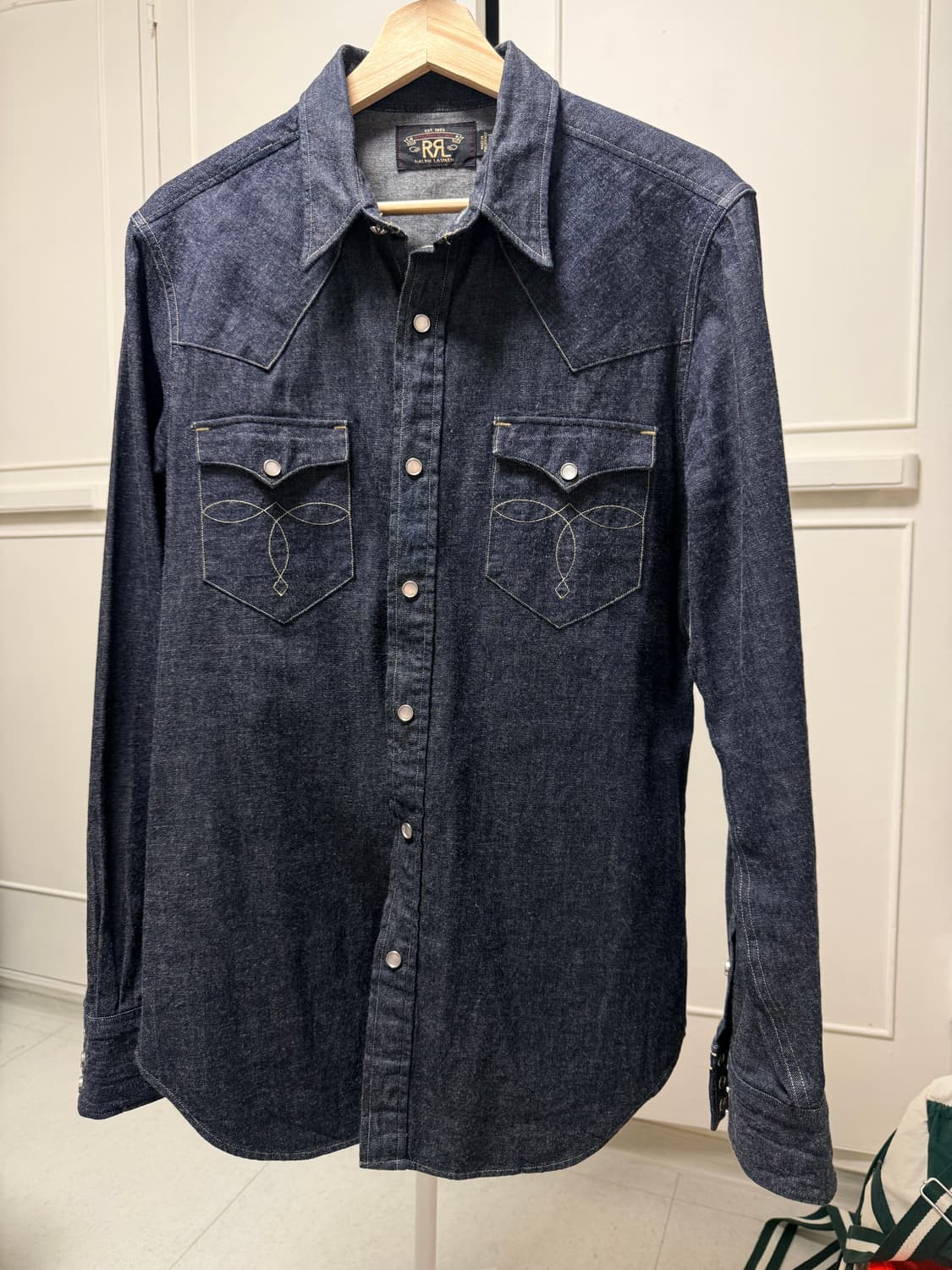 RRL 슬림핏 데님 웨스턴 셔츠 상품이미지1