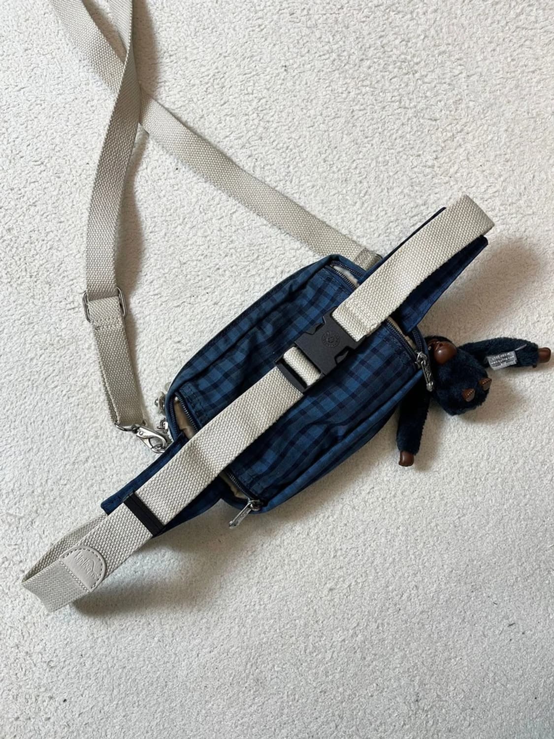 키플링 00's Y2K 체크 고릴라 미니 크로스백 A1751 상품이미지6