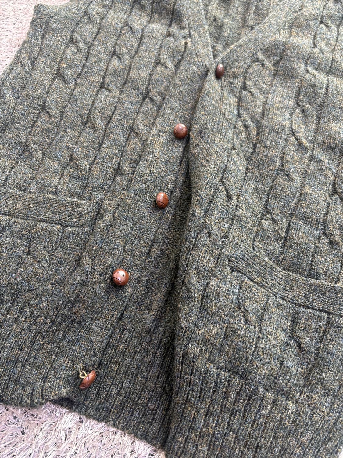 일본판 스코틀랜드울 니트조끼 사이즈 100 상품이미지4