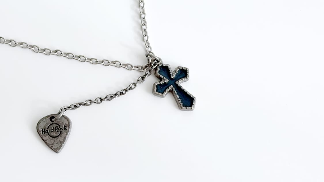 하드 락 카페 ‘Cross Pick’ 빈티지 목걸이 상품이미지5