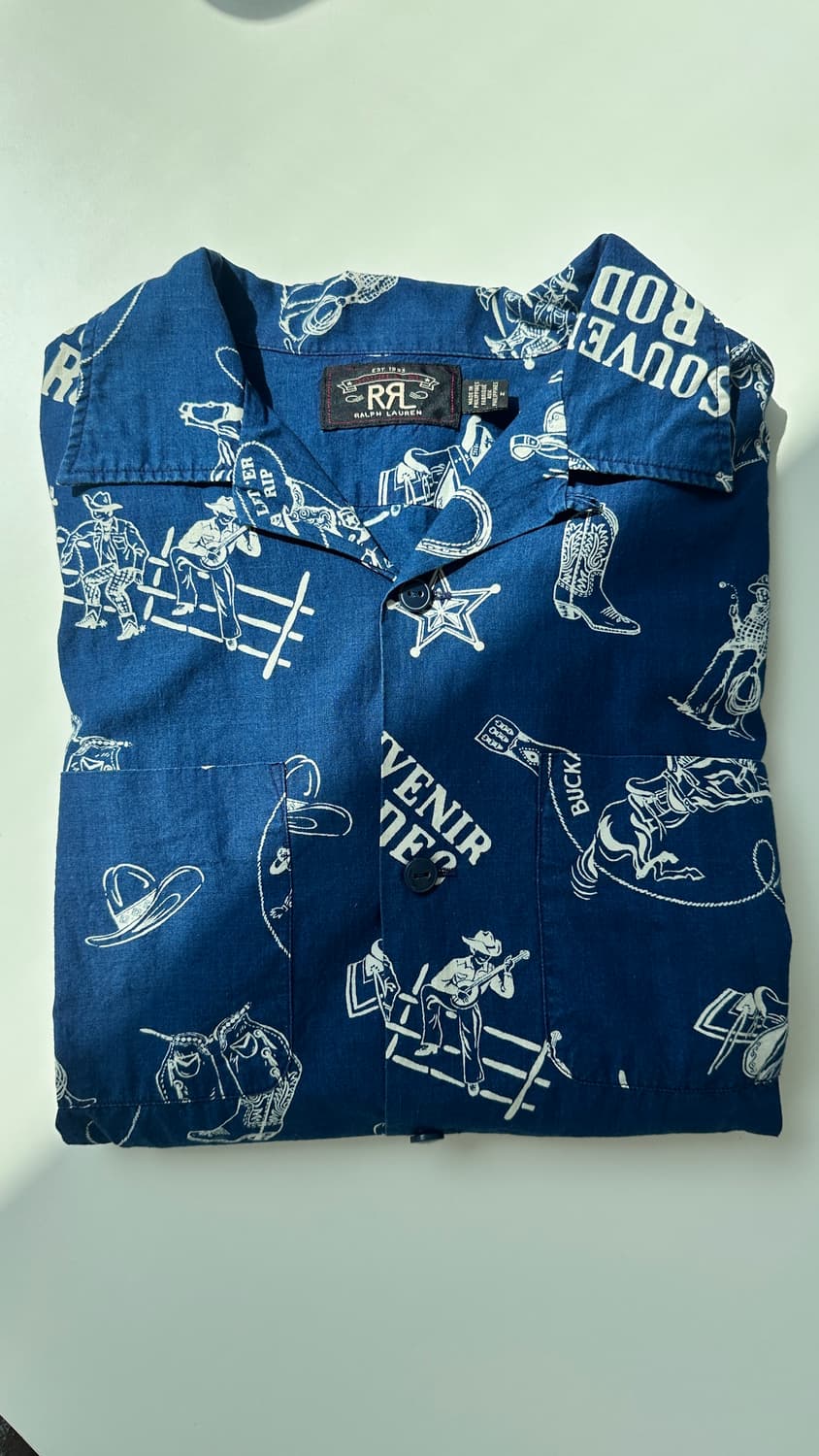 RRL 오픈 칼라 하와이안 셔츠 로데오 캠프셔츠 상품이미지2