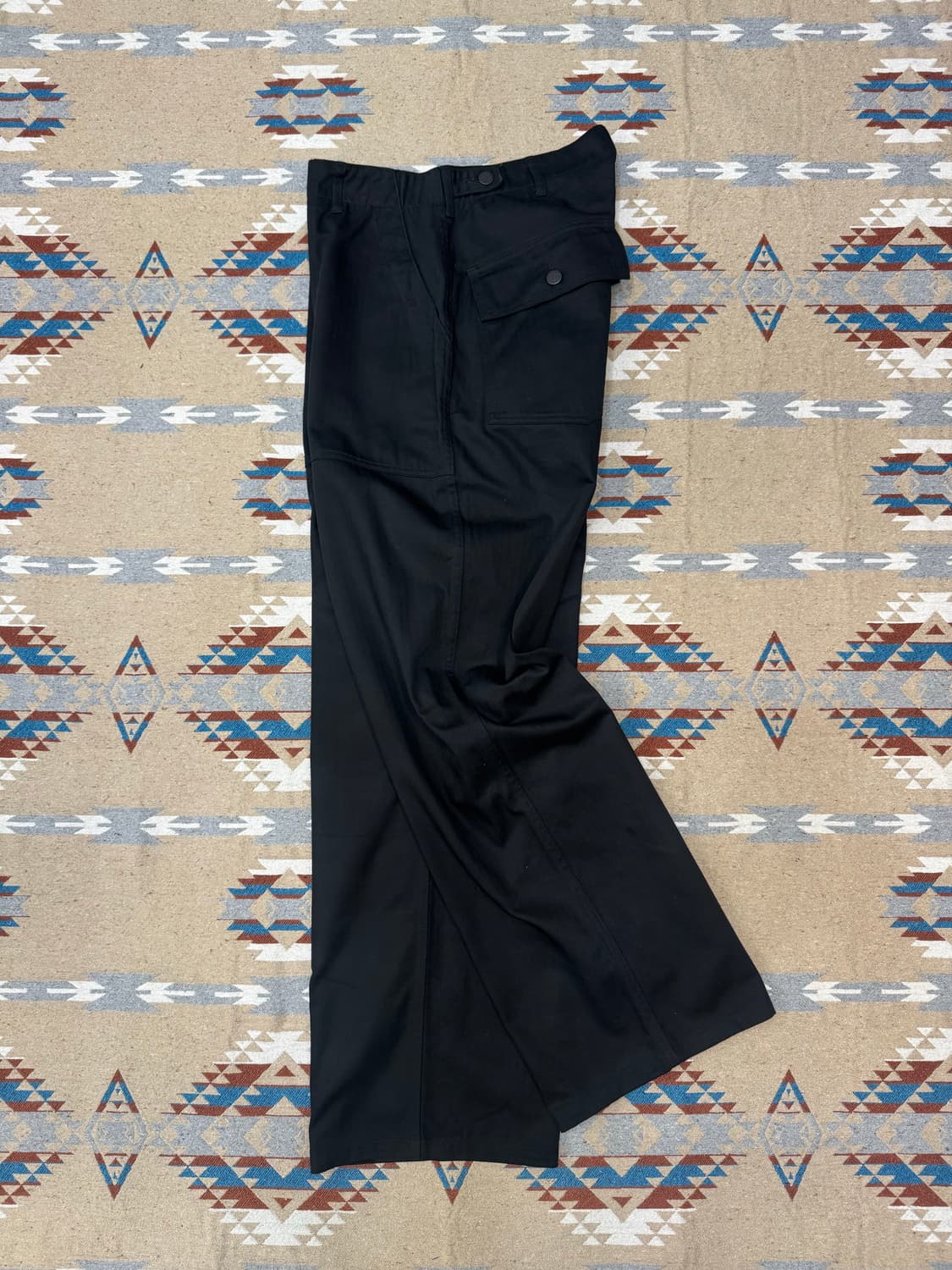 [5][32] 시오타 헤링본 베이컨 팬츠 블랙 상품이미지5