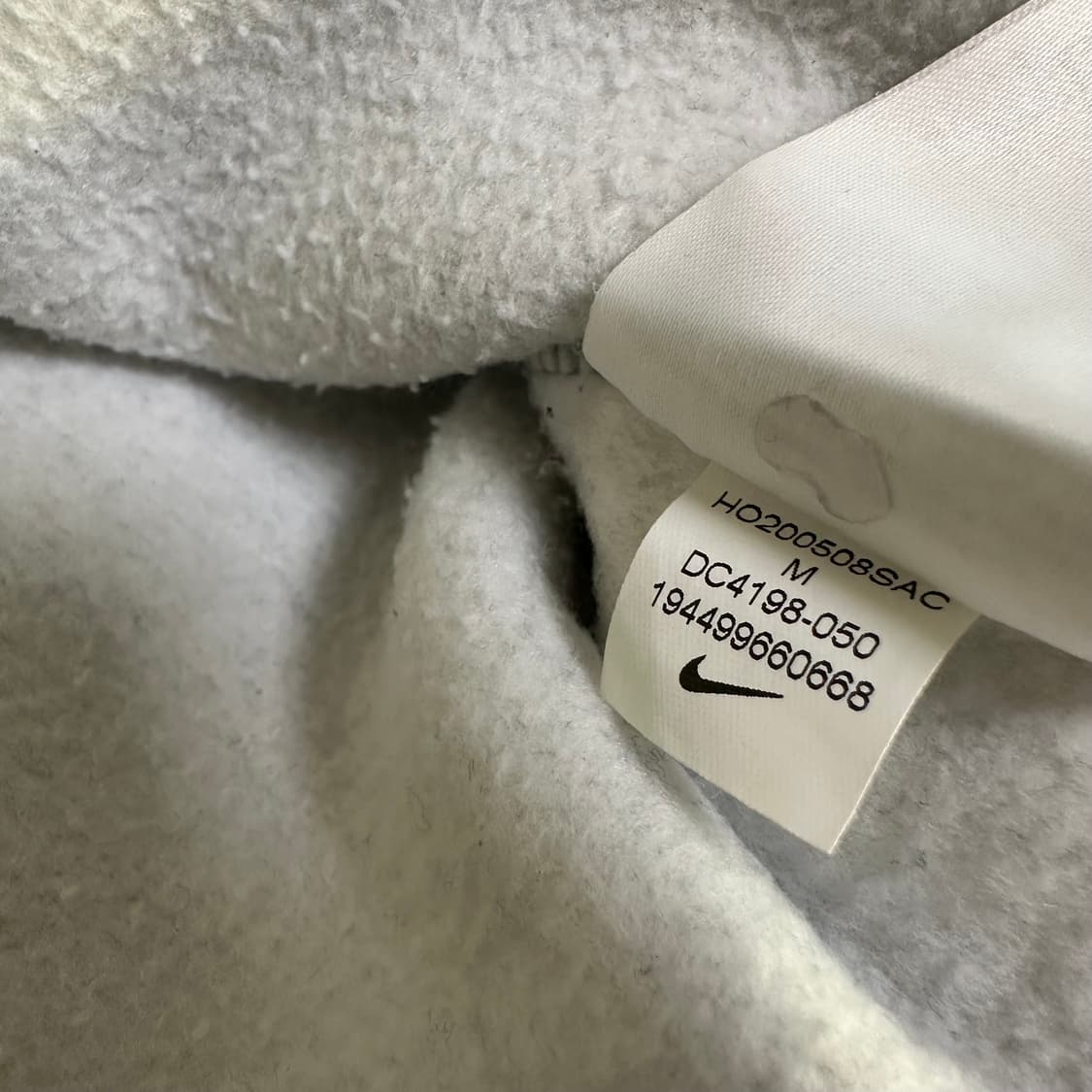 나이키 x 스투시 NRG ZR 플리스 크루넥 헤더 그레이 상품이미지5