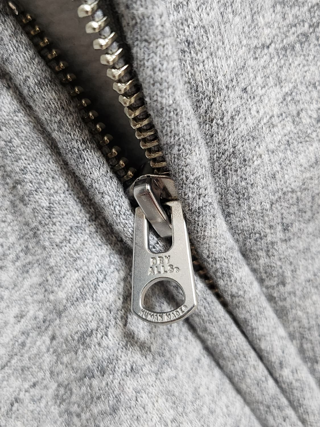 휴먼메이드 클레식 집업 스웨트 후디 그레이 상품이미지5