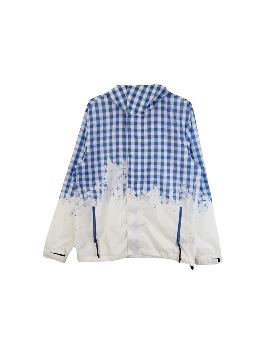 퓨마 화이트블루 체크 디테일 바람막이 상품이미지5