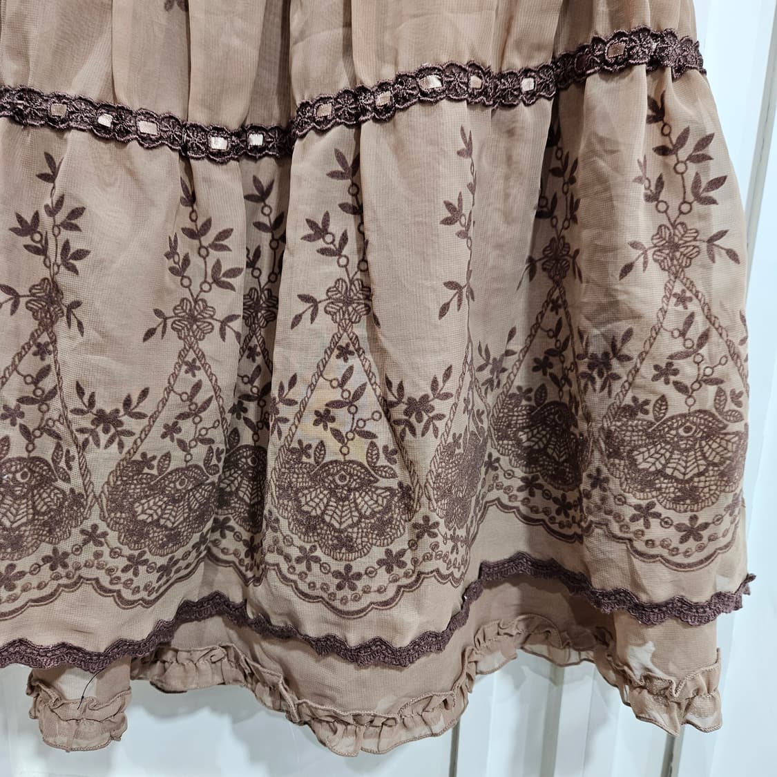 엑시즈팜(Axes Femme) 초코밀크 레이스스커트 상품이미지6