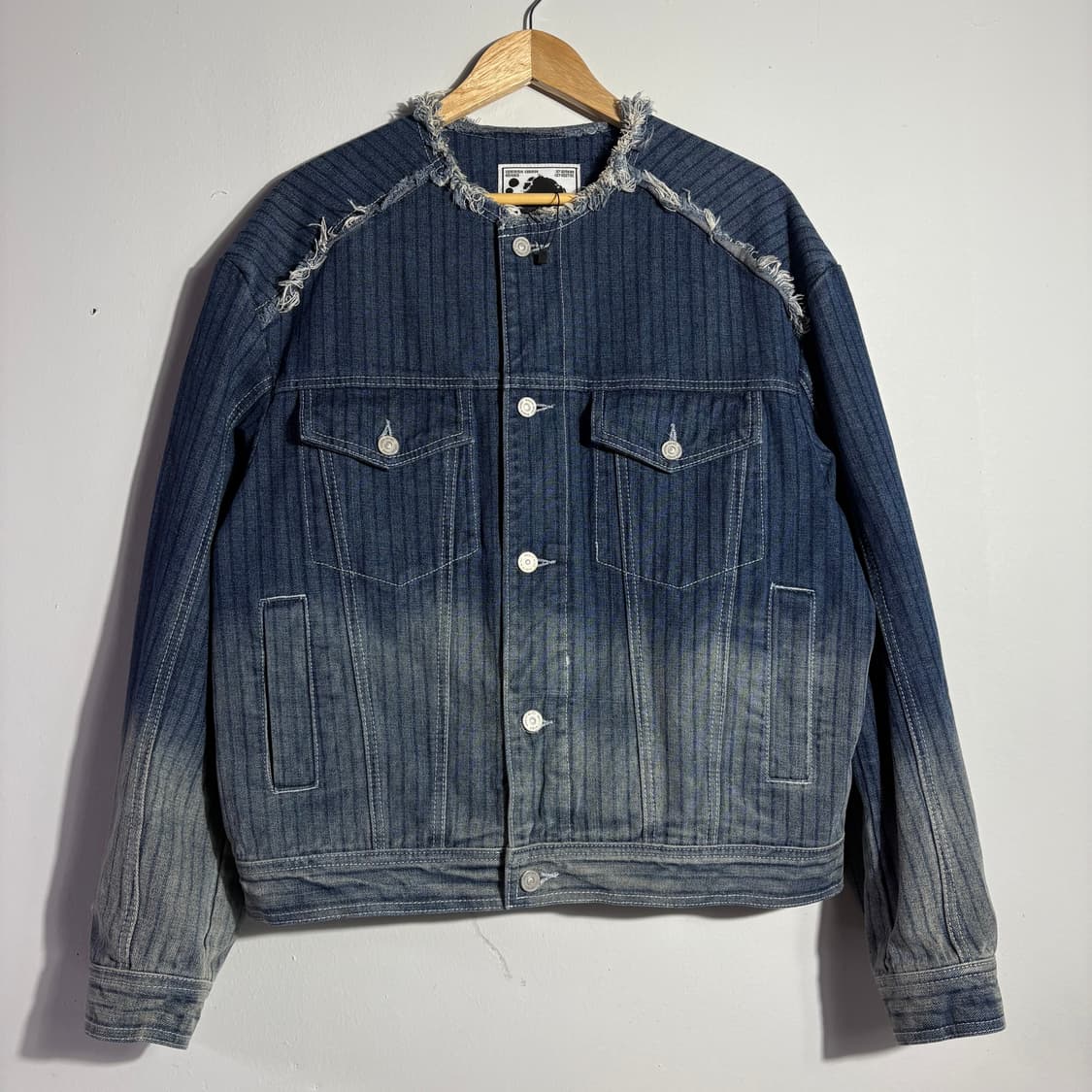 메종미네드 워싱 데님 크롭 자켓 (무료배송) 상품이미지1