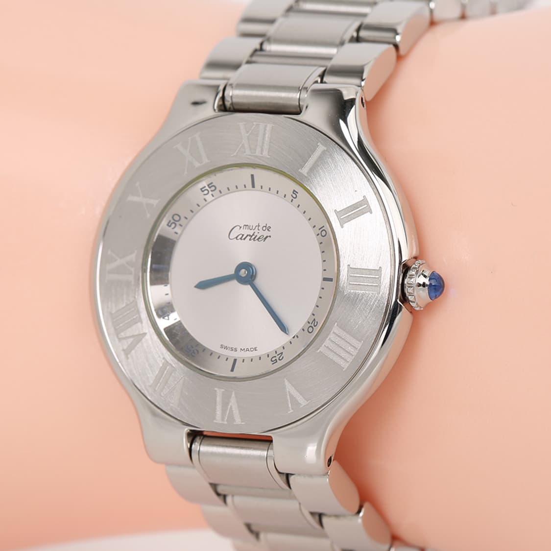 까르띠에 머스트 21C 21세기 시계 미듐 스틸 워치 1330 상품이미지9