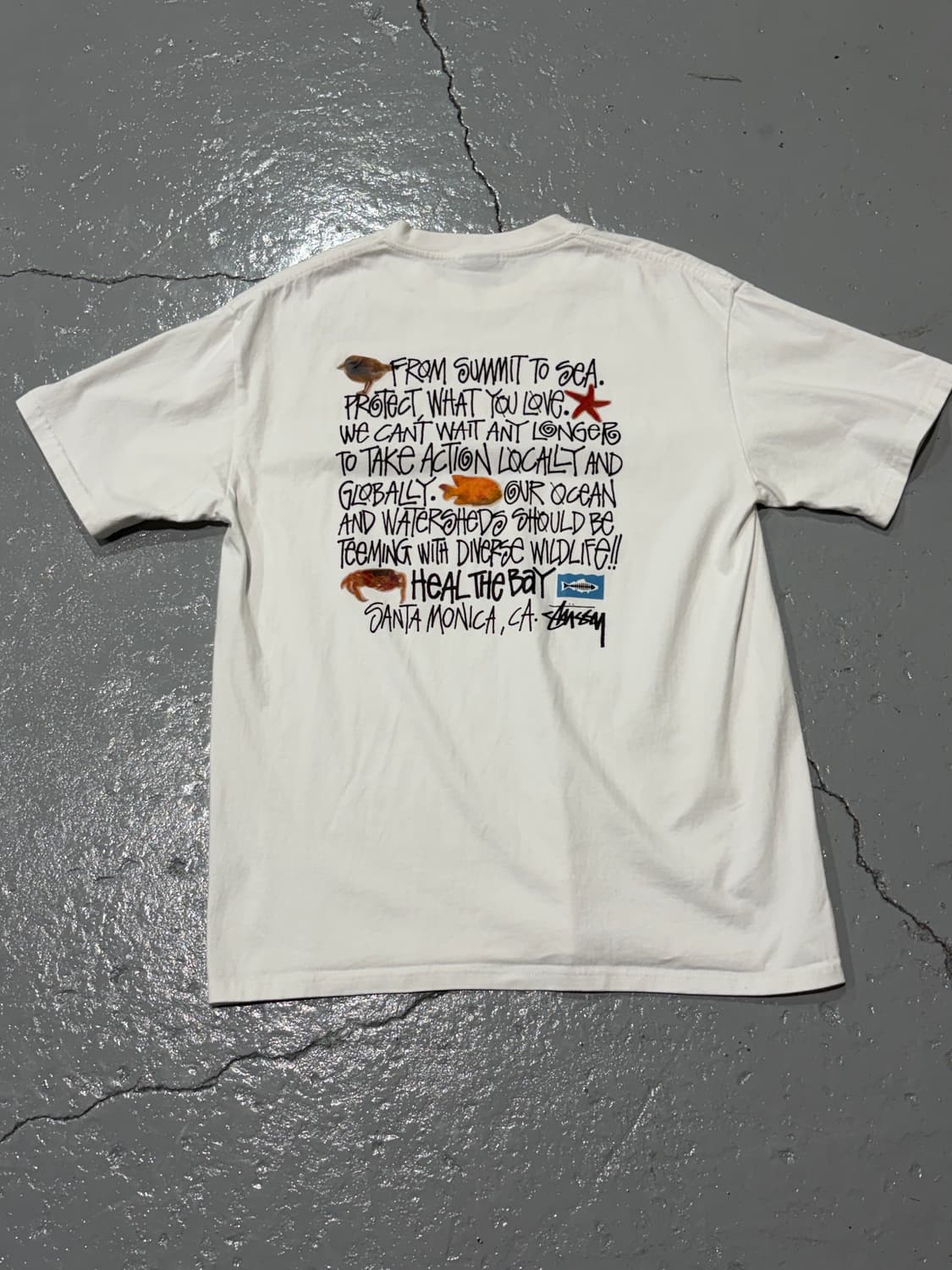 스투시(Stussy) X 힐 더 베이 콜라보 반팔 티셔츠 상품이미지4