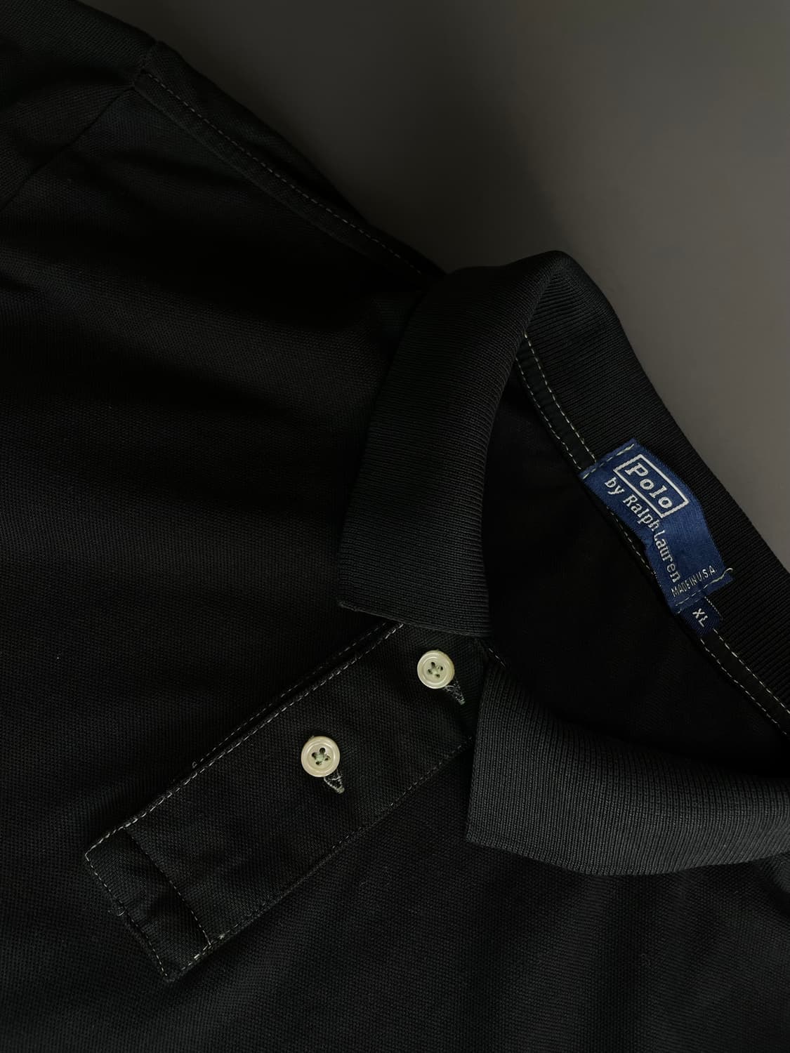 [XL] 폴로 랄프로렌 U.S.A. 블랙 반팔 카라티 상품이미지7