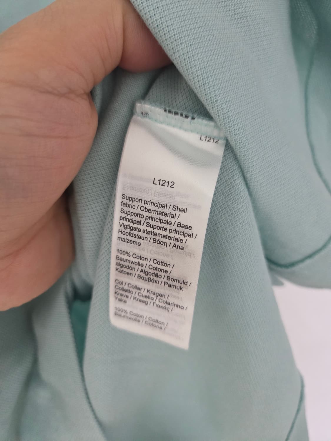 라코스테 민트그린 반팔카라티(XL 105사이즈) 상품이미지6