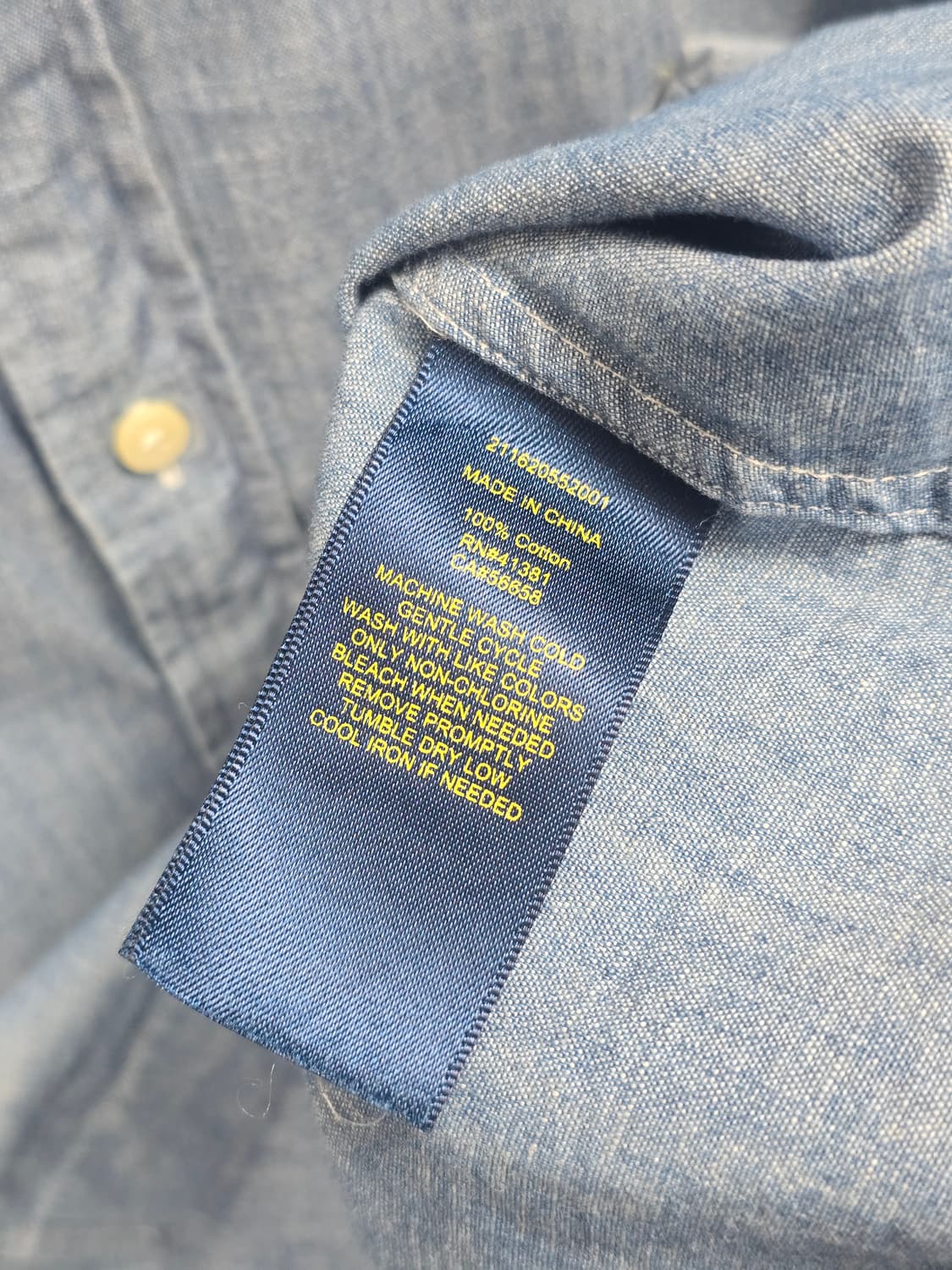 폴로랄프로렌 샴브레이 데님 셔츠 4 상품이미지5