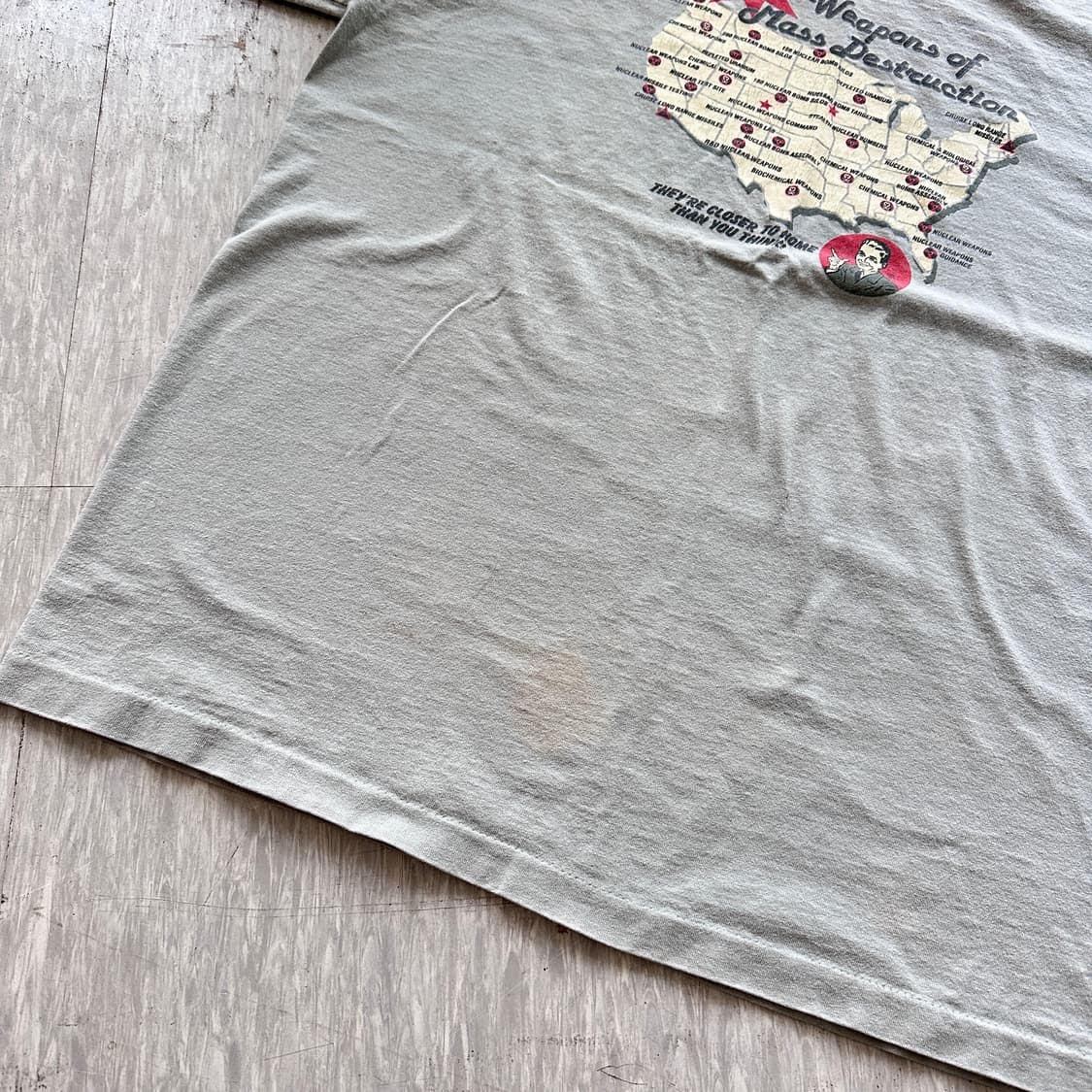 90s MADE IN USA 빈티지 프린팅 반팔티 (XL) 상품이미지4