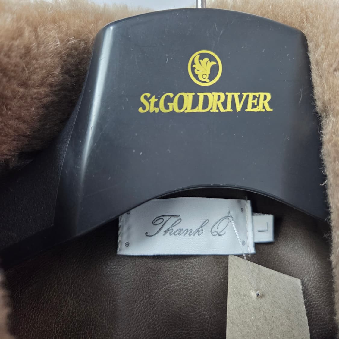 남77 무스탕 에코 양털 카라 레더 자켓 상품이미지4