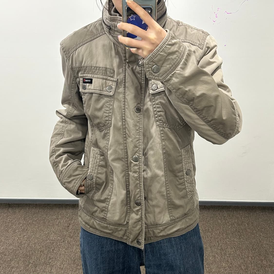 Guess 게스 하이넥 베이지 자켓   상품이미지2