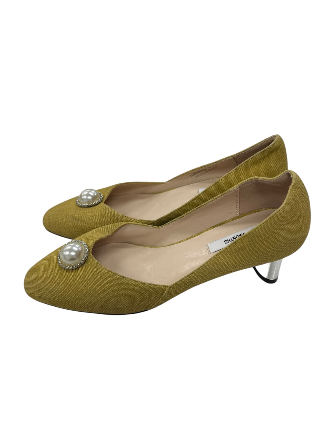 230/ 텍가5만9천 5month 진주 포인트 펌프스 올리브 상품이미지5