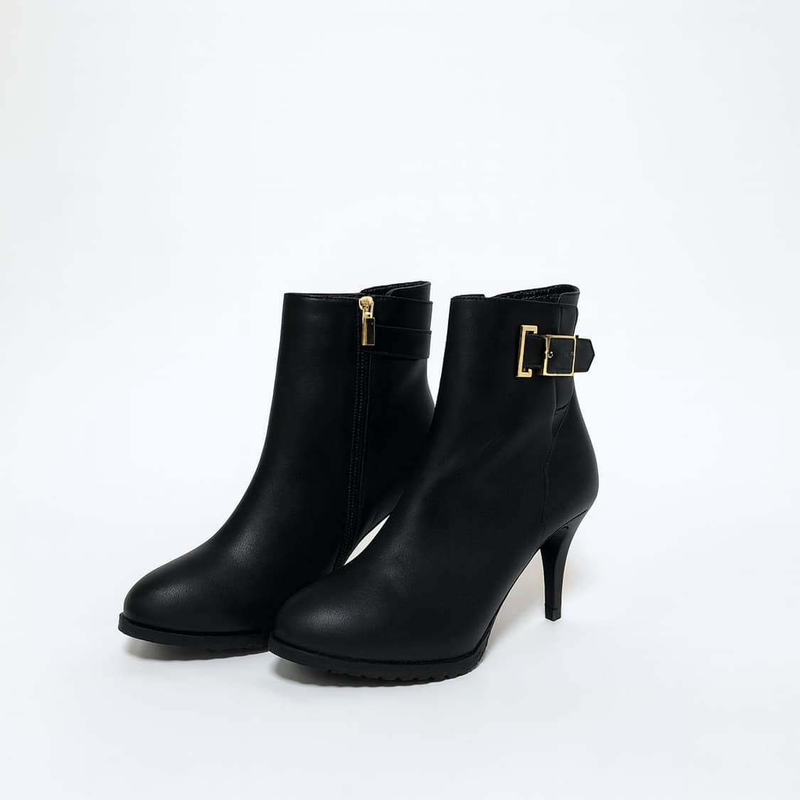 슈콤마보니 천연가죽 밸트 집업 앵글 부츠 상품이미지3