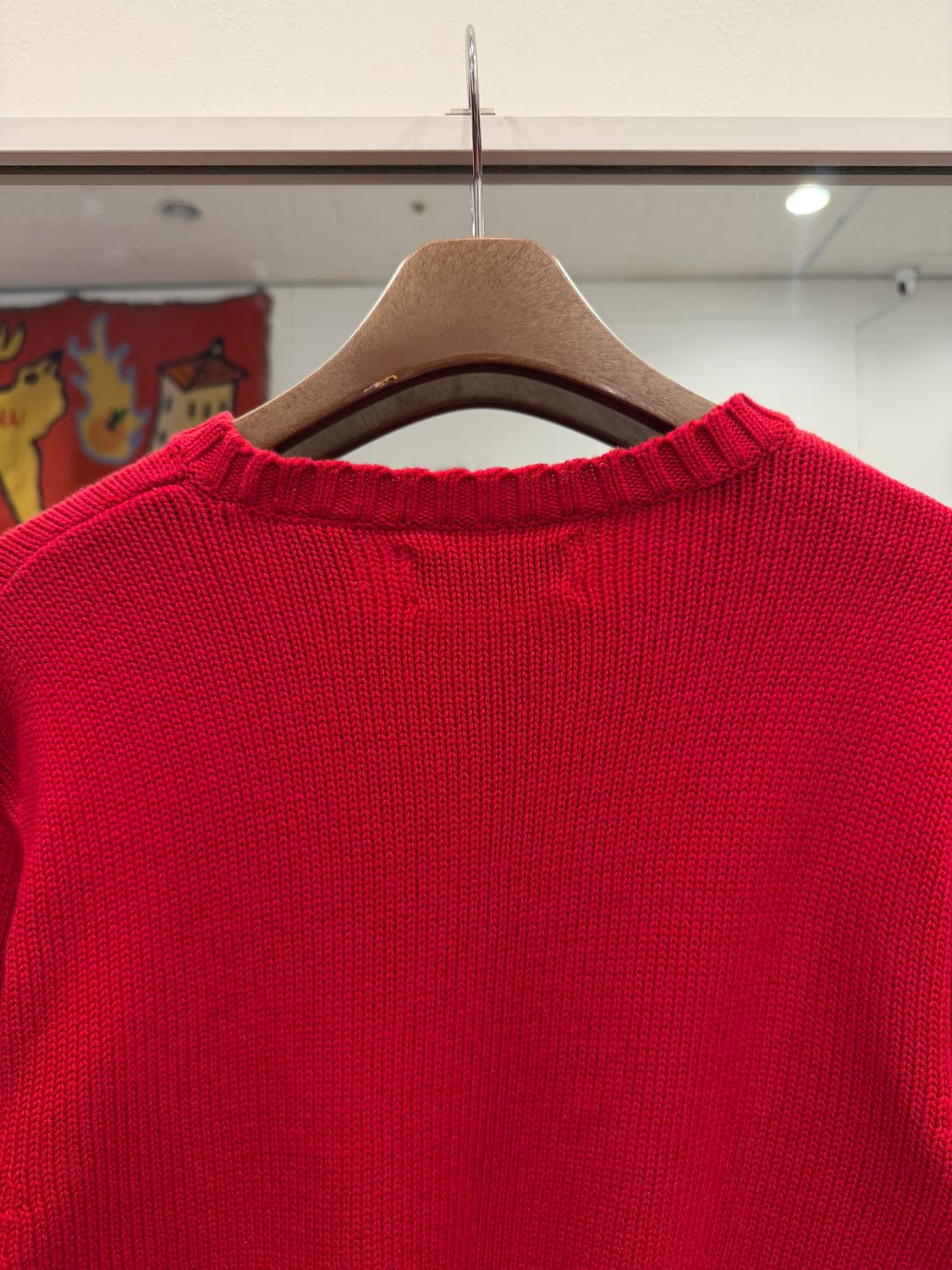 Chaps Ralph Lauren 챕스 랄프로렌 크루넥 니트 (red) 상품이미지6