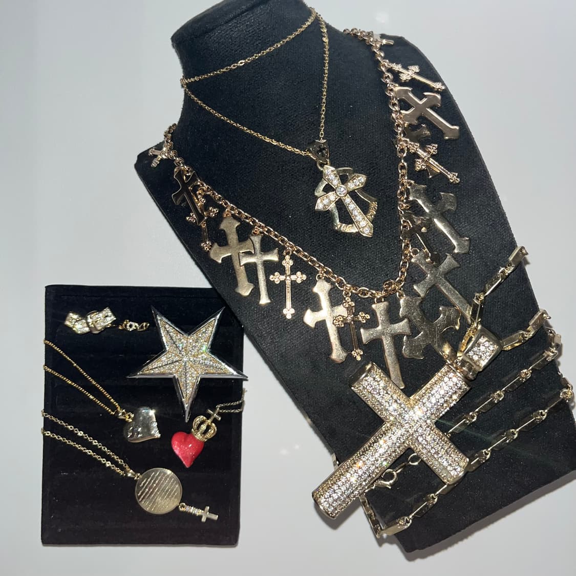 빈티지 악세서리 목걸이 팔찌 반지 펑크 락시크 십자가 해골 상품이미지5