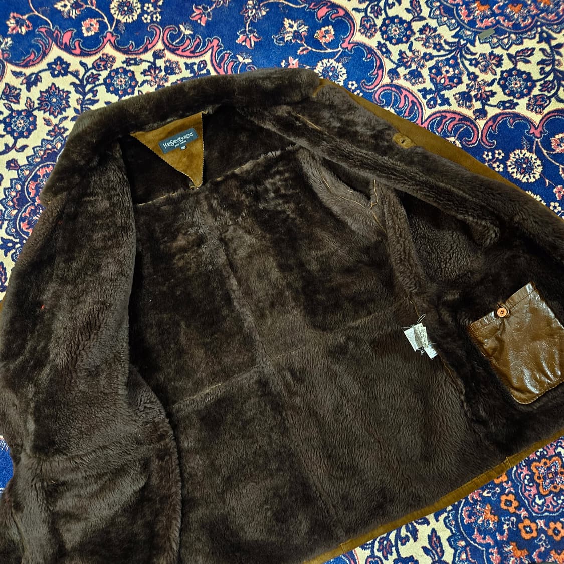 입생로랑 90's 양털 가죽 무스탕 100-105size 상품이미지5