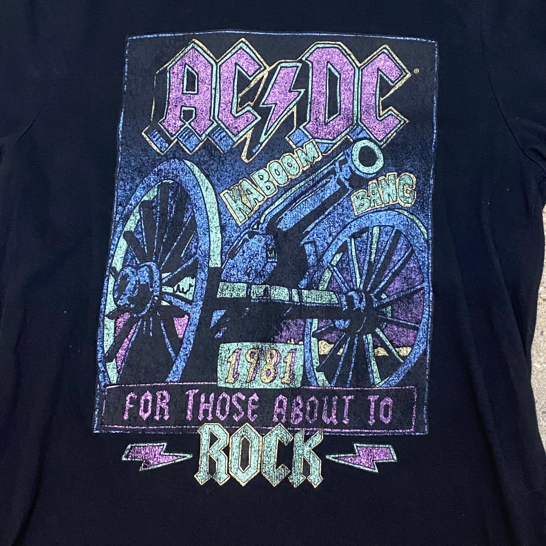 미국 빈티지 acdc 공식굿즈 투어티 반팔티 락티셔츠 상품이미지3