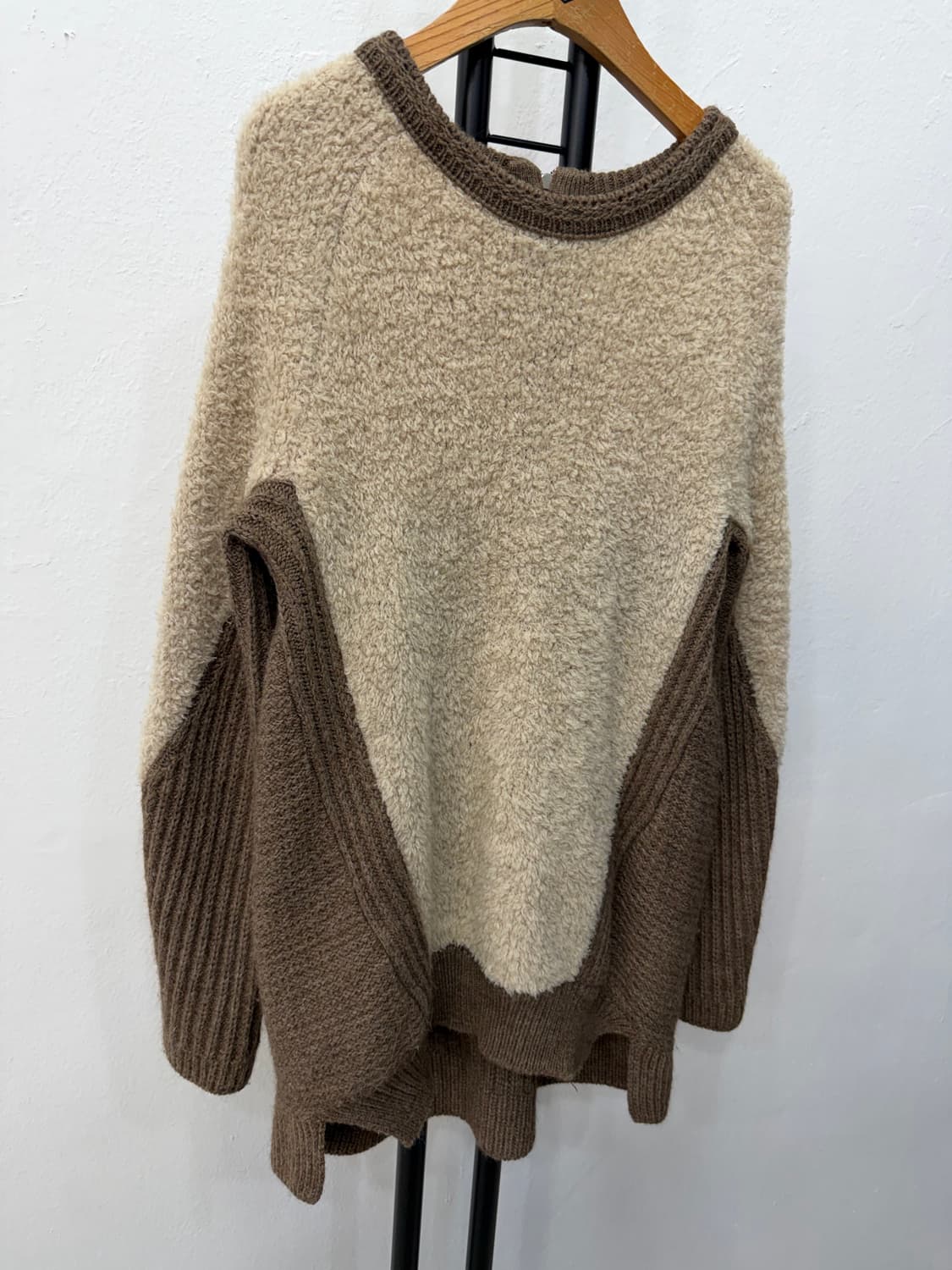 정품) 시스템 한섬 배색 니트 스웨터 90F 상품이미지2