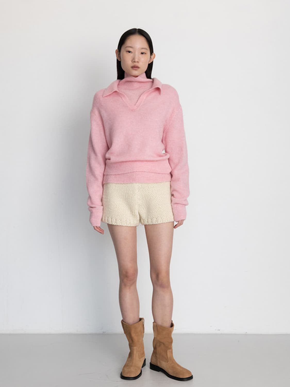 Le17 le917 MOHAIR BLEND COLLAR PULLOVER 상품이미지2