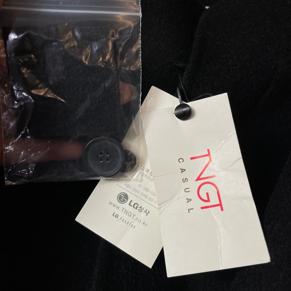 (미사용) TNGT 차콜 히든버튼 캐시미어 코트 상품이미지6