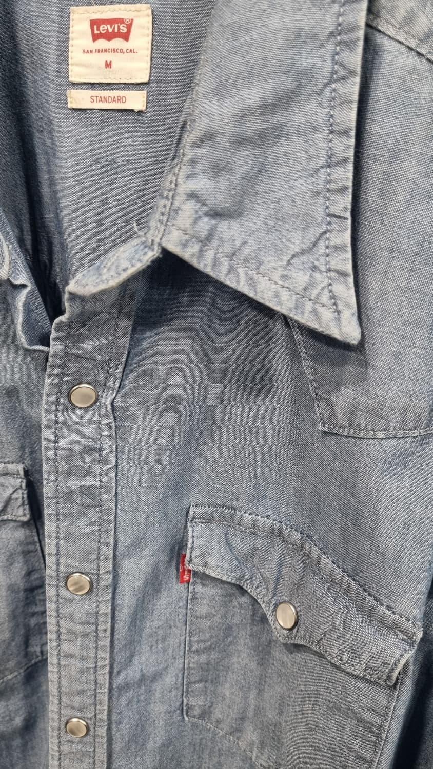 LEVI'S 연청 웨스턴 청남방 국내100(M) 상품이미지2