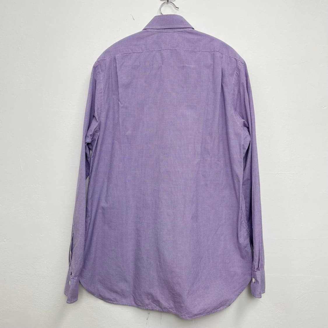 폴로 랄프 로렌 퍼플 마이크로체크 리젠트 셔츠 40-41 상품이미지6
