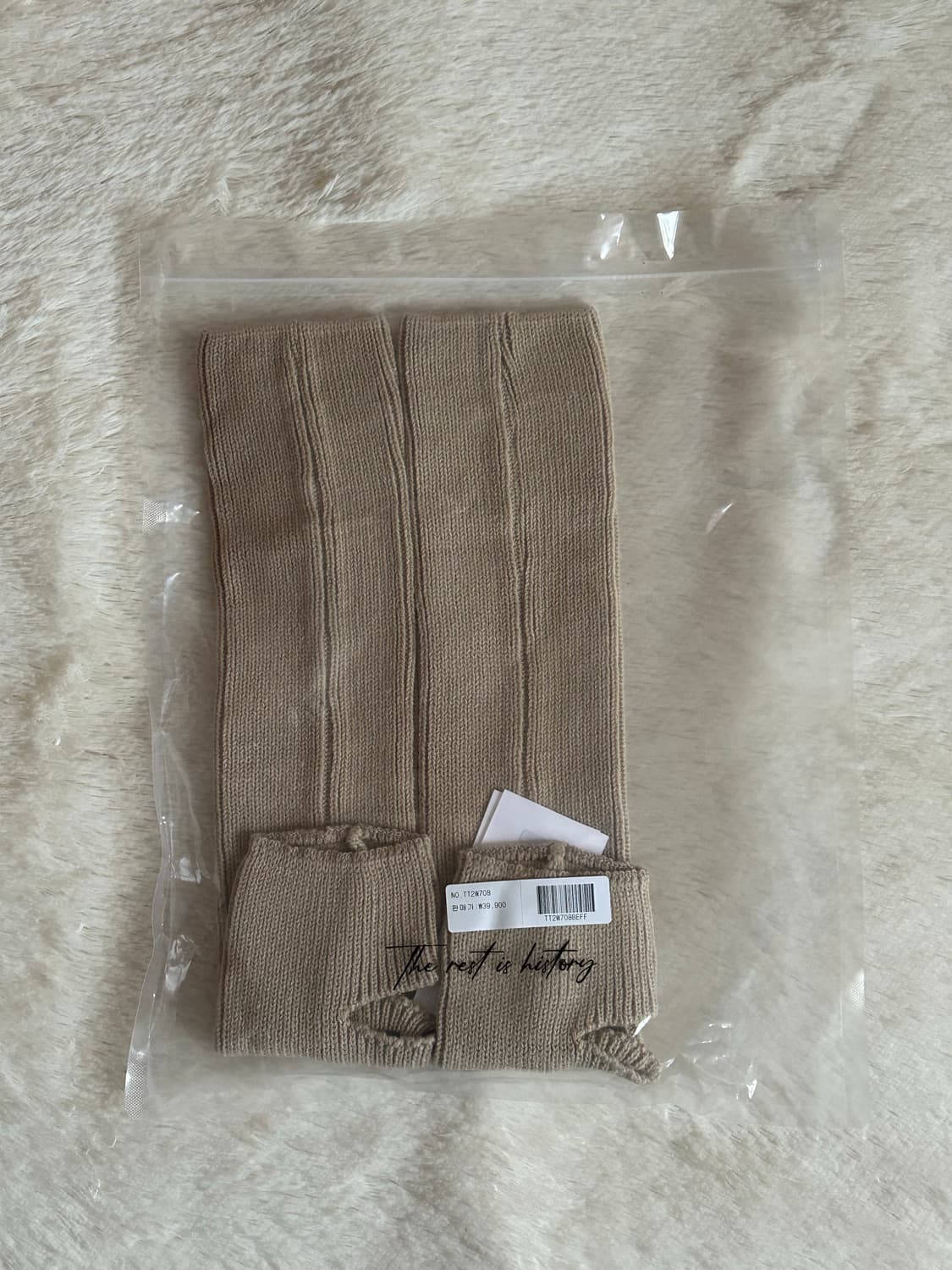 더티스 니트 리브 레그 워머 아이보리, 블랙, 베이지, 그레이 상품이미지9