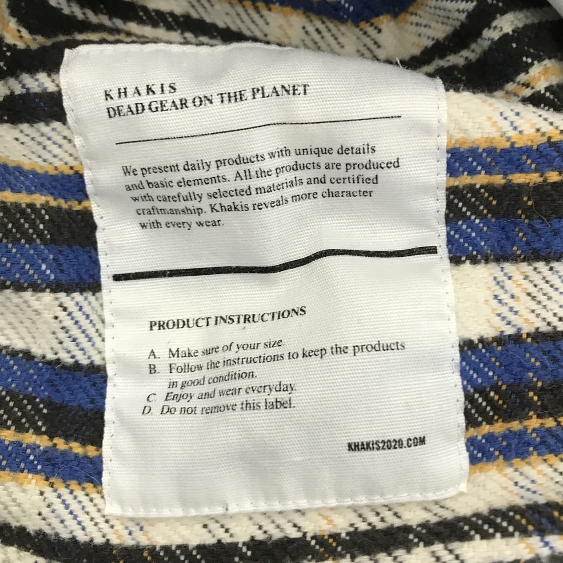 카키스 Khakis 브러시드 플레이드셔츠 25fw [M] 상품이미지6