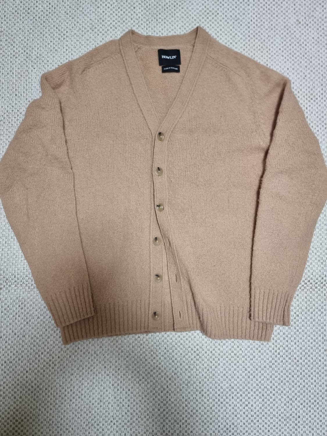 하울린 howlin 쉐기독 가디건 카멜 L 105 스코틀랜드 할리  상품이미지3