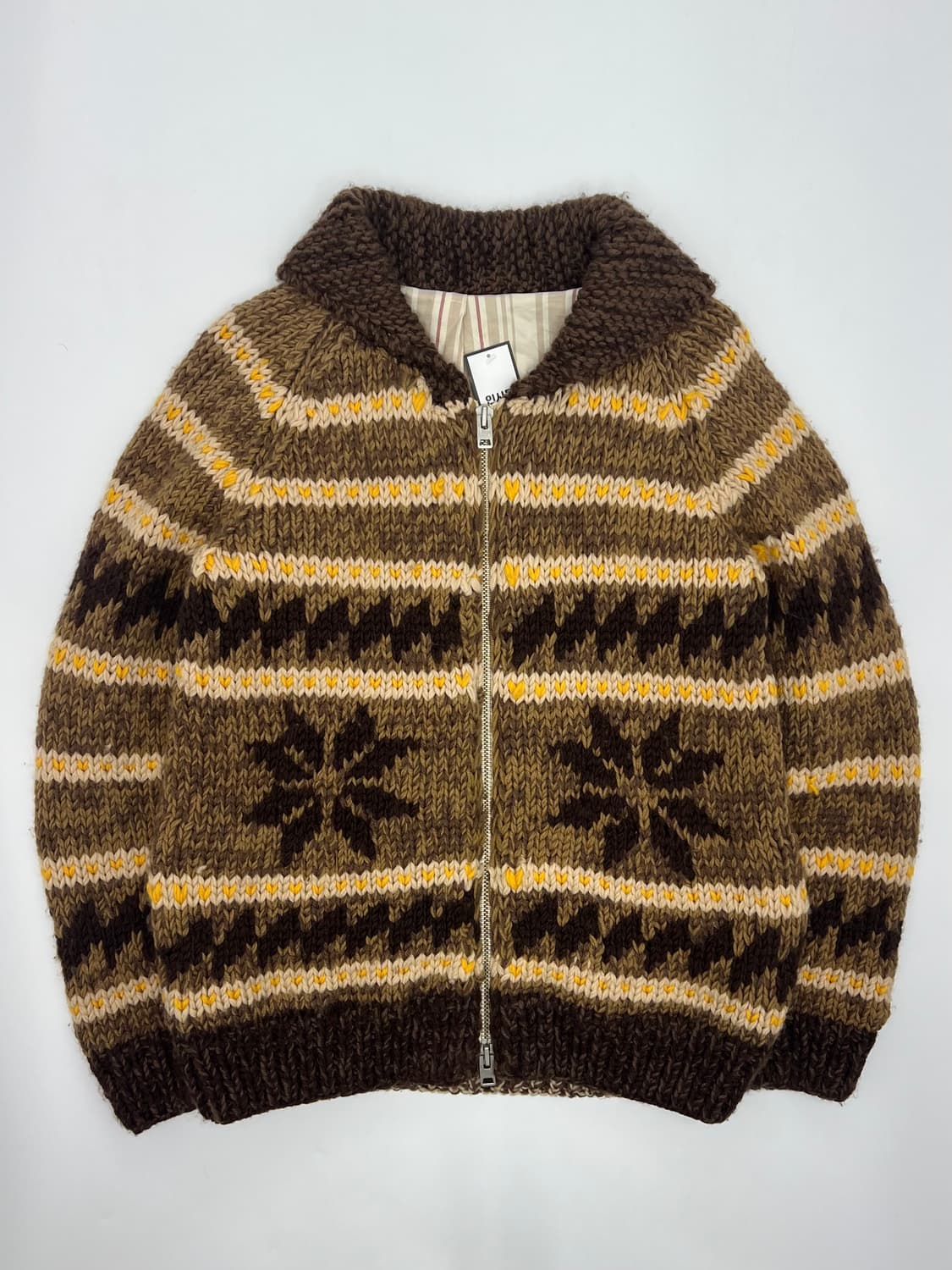 빈티지 투웨이 니트집업 상품이미지1