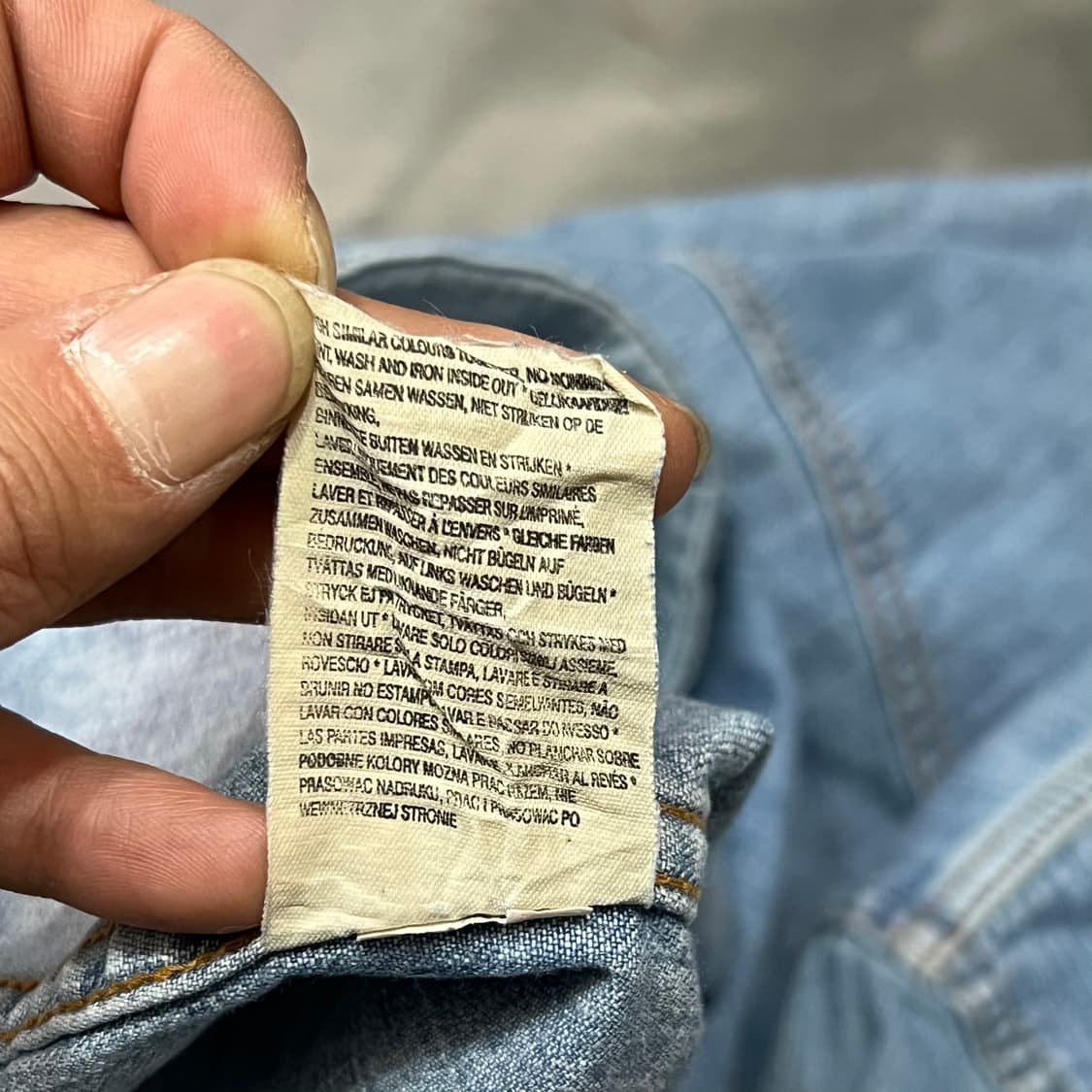  랭글러 웨스턴 데님 셔츠 y14672 상품이미지8