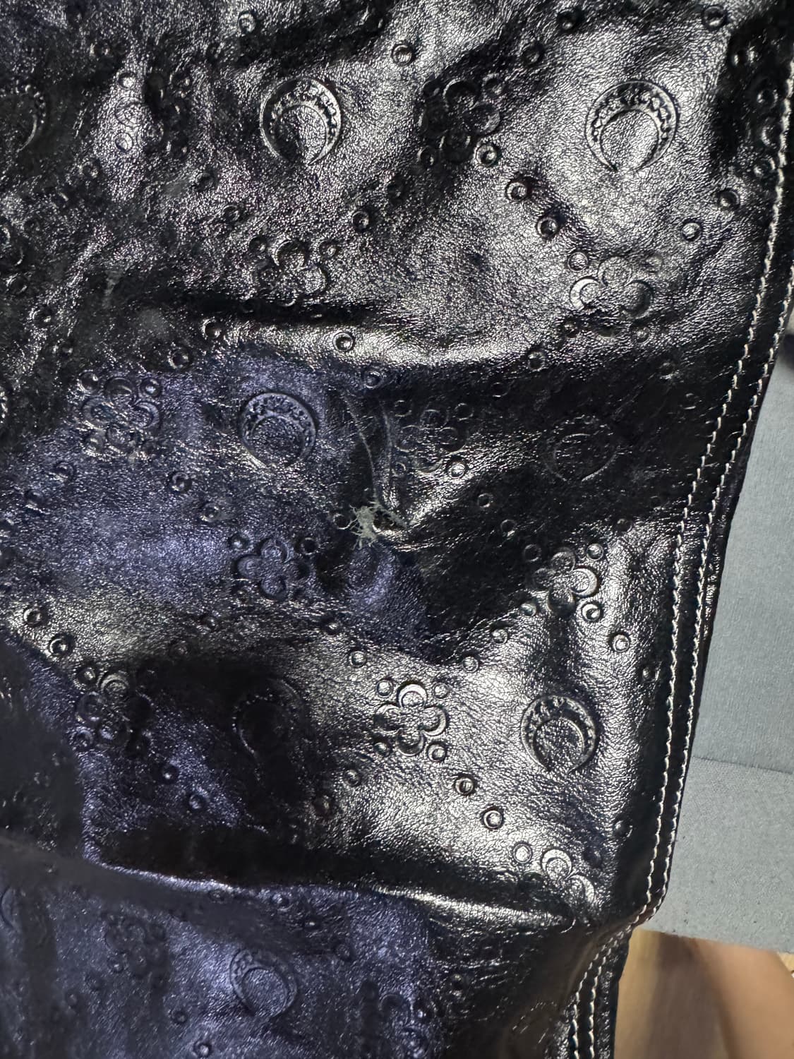 마린세르 송아지가죽 일자핏 팬츠 상품이미지5