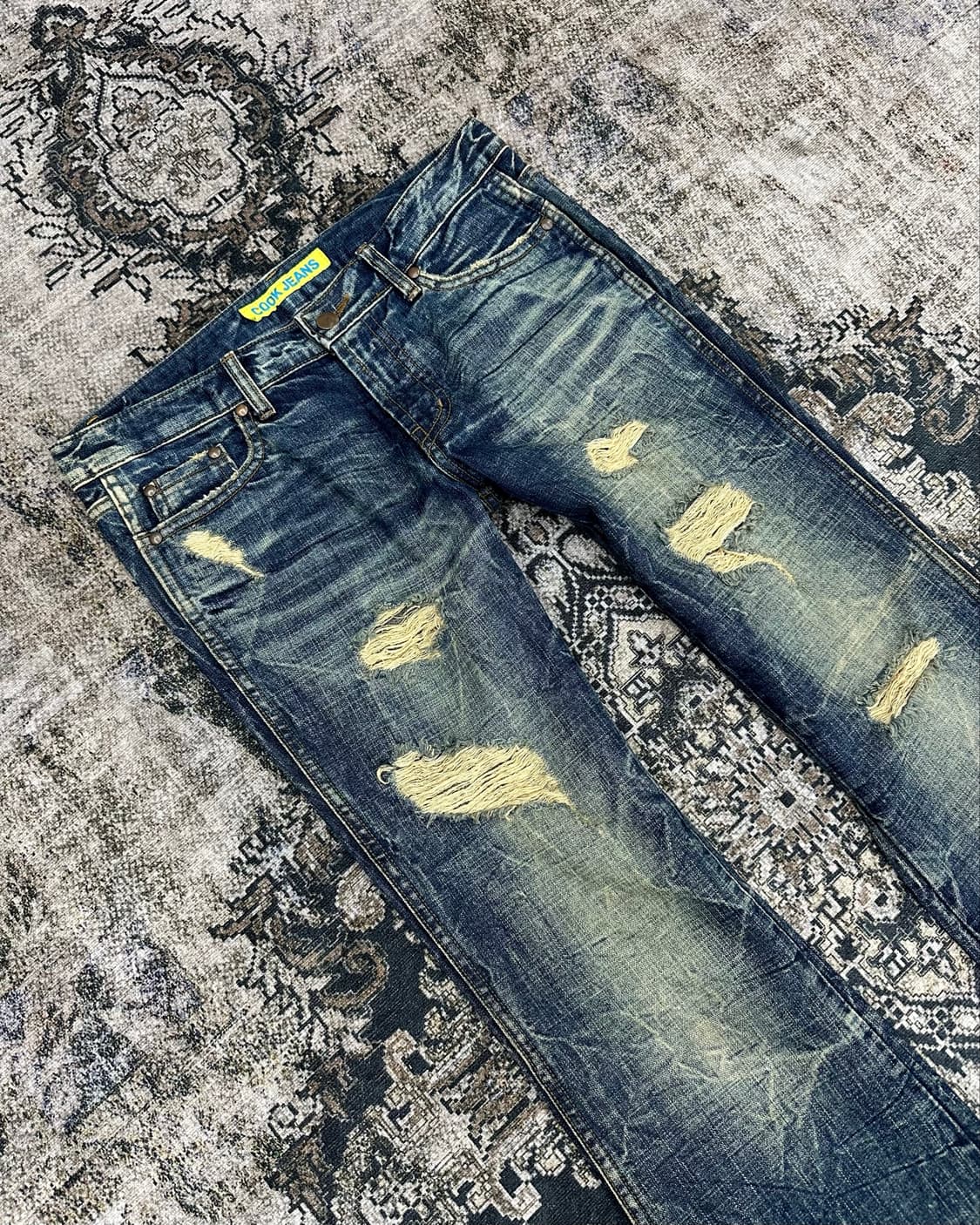 Cook jeans damaged flared jeans 상품이미지2