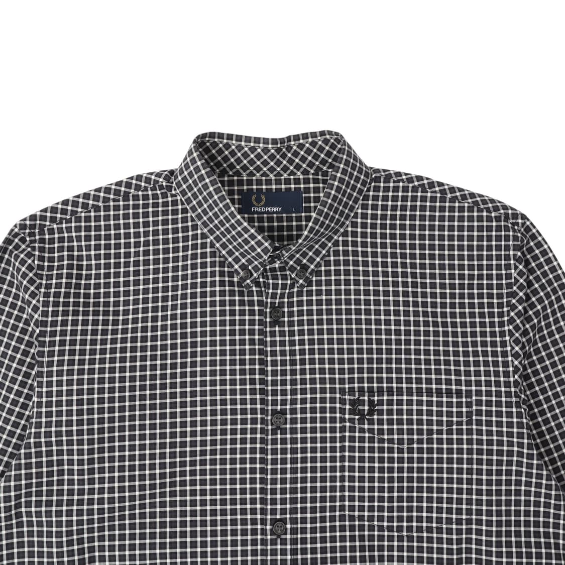 프레드페리 포켓 로고 체크 셔츠 상품이미지2