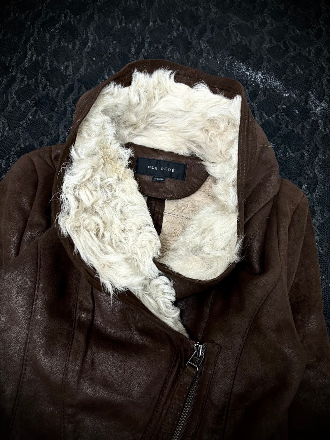 “Vintage” 00’s Side Zipper Brown Draped  상품이미지7