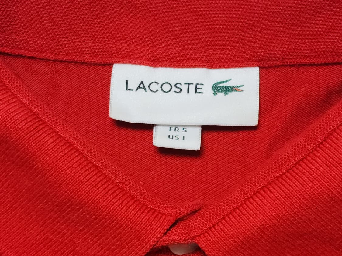라코스테 남성 카라티 레드 XL (105) 거의 새상품 상품이미지5