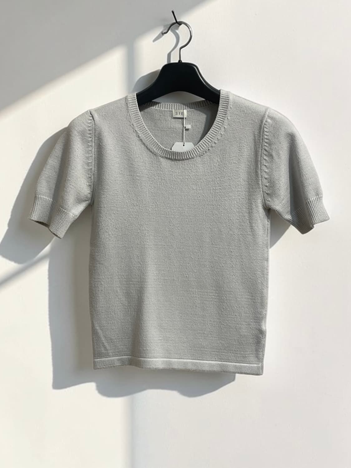 시에 슬리브 니트 탑 상품이미지1