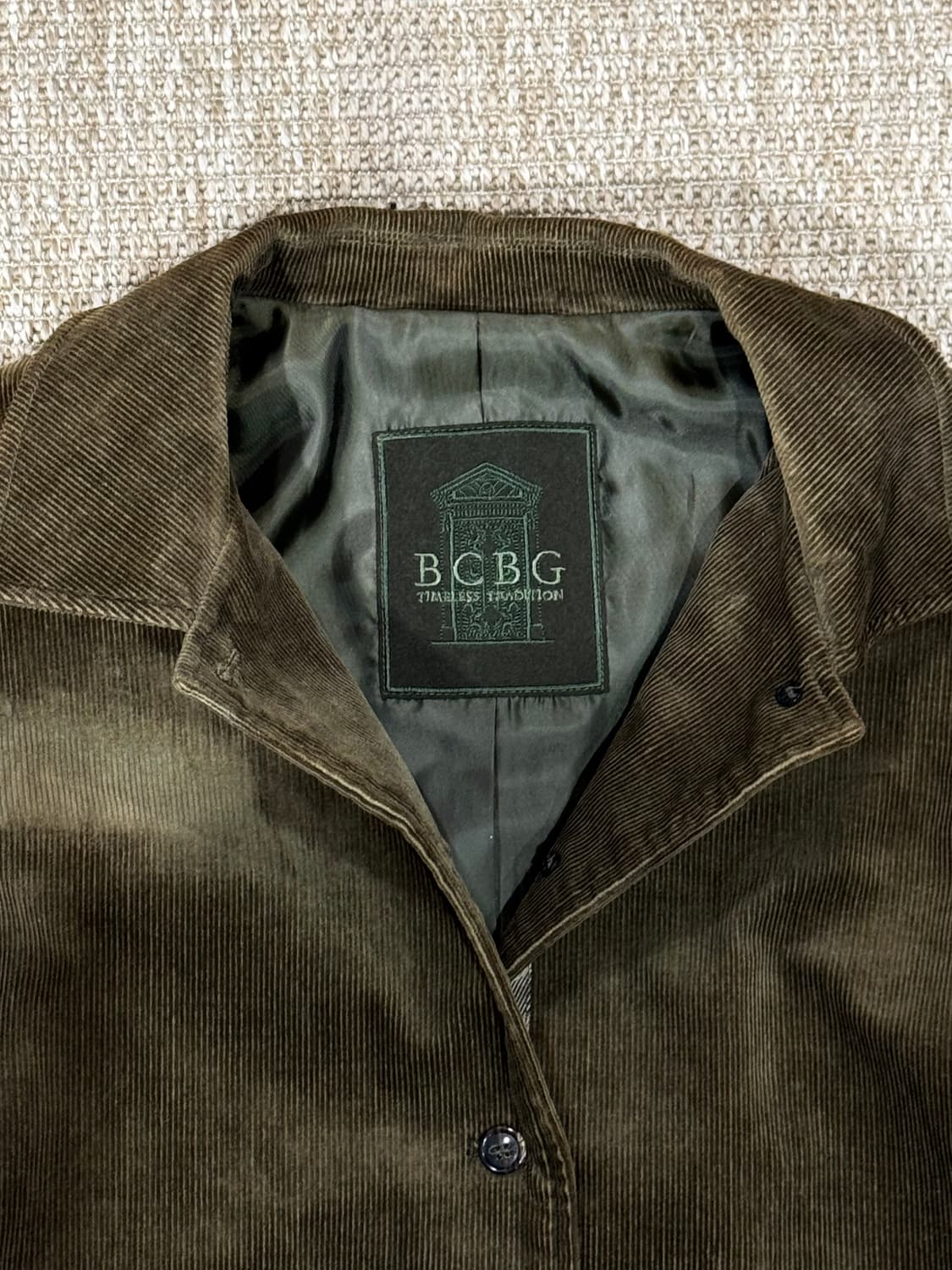 BCBG 카키브라운 골덴 자켓 상품이미지2