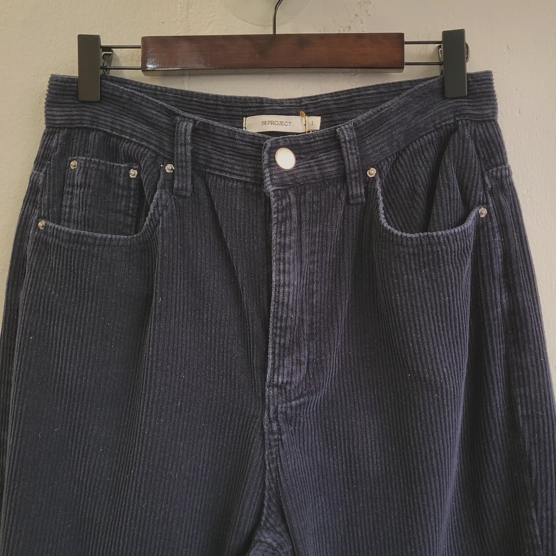 98project 네이비 코듀로이 팬츠 여자 27인치 상품이미지3