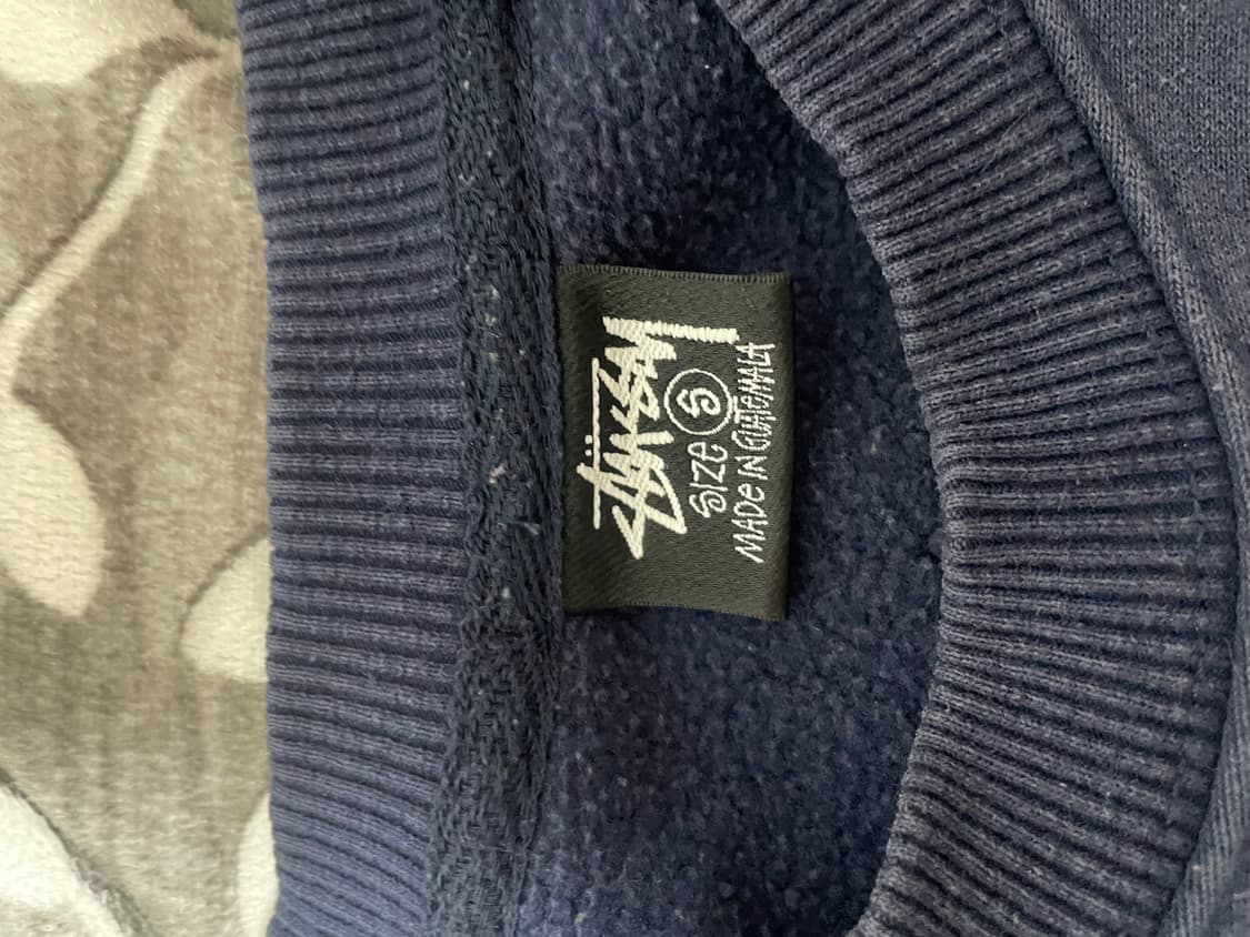 스투시 맨투맨 네이비 상품이미지5